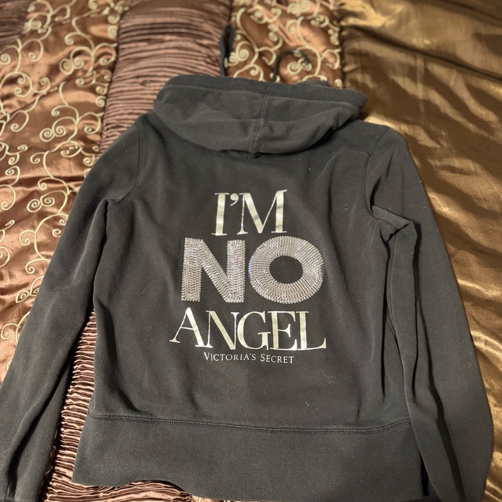 PINK Victoria's Secret Black Hoodie Sweater
